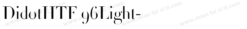 DidotHTF 96Light字体转换